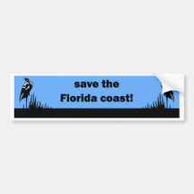 Save the Florida Coast Bumper Sticker