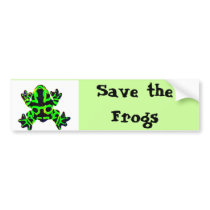 save the frogs, Save the Frogs bumper stickers
