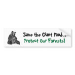 Save The Giant Panda! Bumper Sticker
