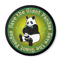 Save the Giant Pandas magnets by novaideo Save the Giant Pandas magnets