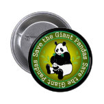 Save the Giant Pandas Pinback Buttons