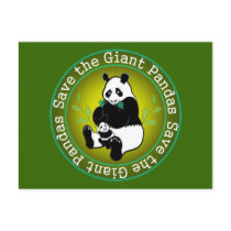 Save the Giant Pandas postcards