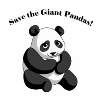 Save the Giant Pandas! t-shirts by Endangered Save the Giant Pandas! t-shirts