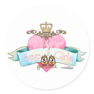Save the Girls - Give a Hoot sticker