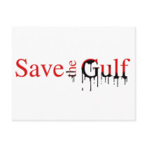 Save the Gulf Bumper Sticker Postcard