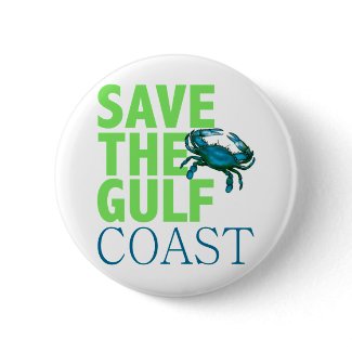 Save the Gulf Coast button button