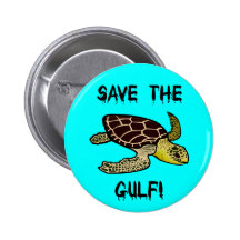 Save the Gulf Pinback Buttons