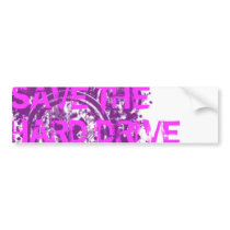 SAVE THE HARD DRIVE Bumper Sticker