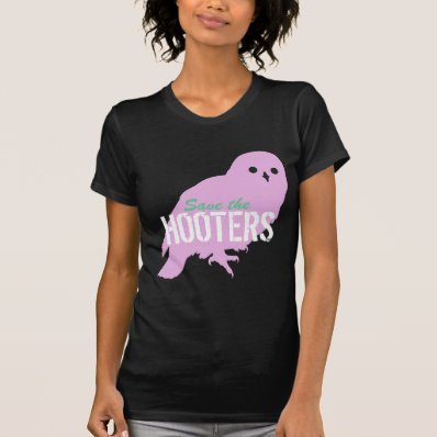 Save the Hooters Funny Breast Cancer Awareness Tshirts