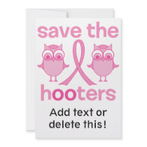 Save The Hooters Invitation