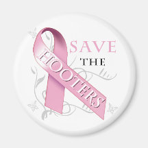 Save The Hooters (ribbon).png Fridge Magnet