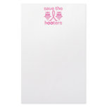 Save The Hooters Custom Stationery