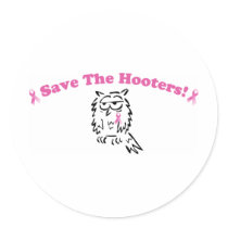 Save The Hooters Round Sticker