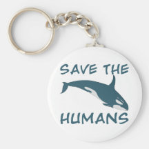 Save the Humans Key Chain