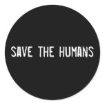 save the humans stickers