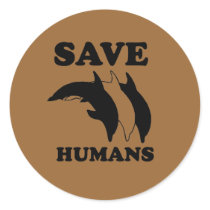 Save the Humans stickers