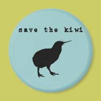 Save the Kiwi Magnet magnets