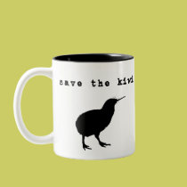 Save the Kiwi New Zealand Coffee Mug mugs