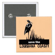 Save the Louisiana coast Buttons