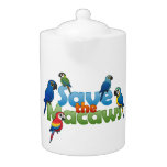 Save the Macaws Tea Pot
