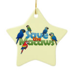 Save the Macaws Star Ornament