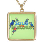 Save the Macaws Gold Finish Necklace