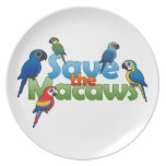 Save the Macaws Plate