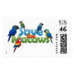 Save the Macaws Stamp