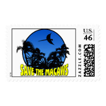 Save the Macaws Postage Stamps