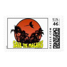 Save the Macaws Postage Stamps