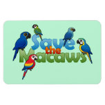 Save the Macaws Photo Magnet
