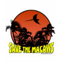 Save the Macaws Women's TShirt by MenagerieMayhem Save the Macaws Women's TShirt