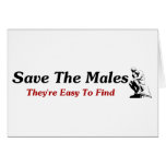 Save The Males - Seated Cards