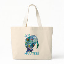 Save The Manatee Canvas Bag
