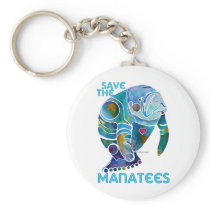 Save The Manatee Key Chains