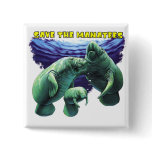 Save the Manatees buttons