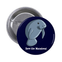 Save the Manatees! Button