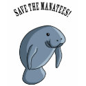 Save the Manatees! t-shirts by Endangered Save the Manatees! t-shirts