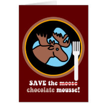 Save the moose greeting card