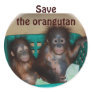 Save the orangutan stickers