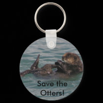 Save the Otters Keychain