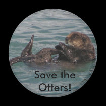 Save the Otters Magnet