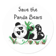 Save the Panda Bears sticker