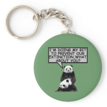 Save the Panda Key Chain