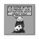 Save the Panda Fridge Magnet