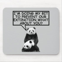 Save the Panda mousepads by Femfatal Save the Panda mousepads