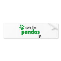 Save The Pandas bumper stickers by fe0208 Save The Pandas bumper stickers