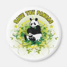 Save the Pandas Magnet