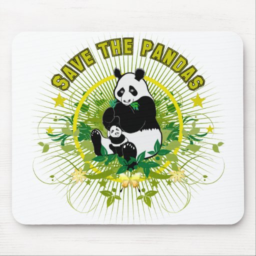 Save the Pandas Mouse Pads