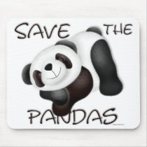 Save The Pandas Mousepad by JenniesDesigns Save The Pandas Mousepad